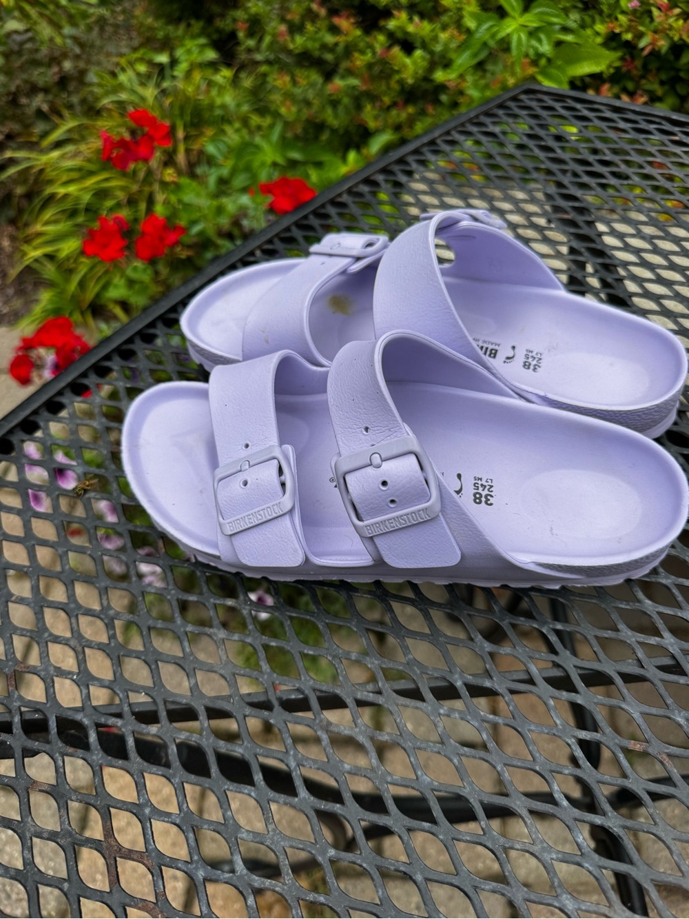 Birkenstock Arizona EVA Lavender Sandals Size EU 38 US Women’s Size 6